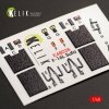 KELIK K48038 F-16I SUFA INTERIOR 3D DECALS FOR KINETIC KIT 1/48